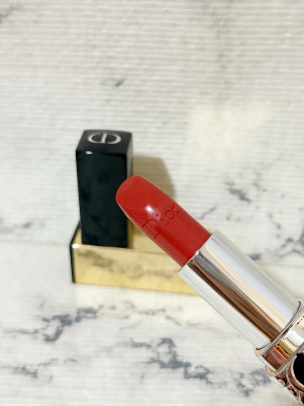 Dior Rouge Dior Satin Lipstick: #525 Cherie (Radiant Rosewood)